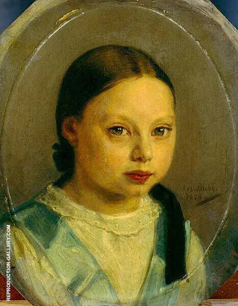 Portrait of Annie Allebe By August Allebe