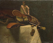 Still Life with Oriental Slippers 1873 By August Allebe
