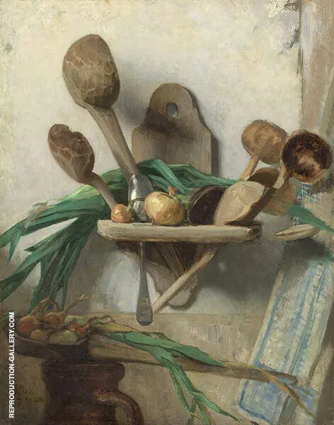 Still Life with Wooden Spoon 1900 By August Allebe