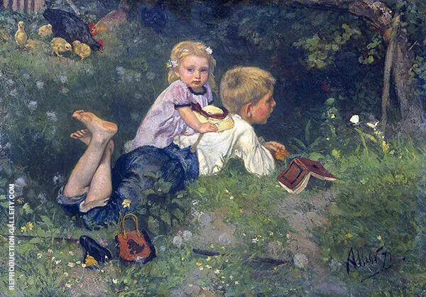 The Butterflies 1871 By August Allebe