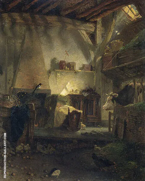 Well Guarded Child 1867 By August Allebe