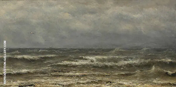 Breakers on The North Sea By Hendrik Willem Mesdag