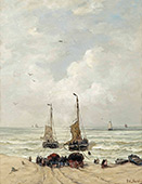 Loading The Nets By Hendrik Willem Mesdag