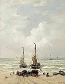 Loading The Nets By Hendrik Willem Mesdag