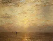Setting Sun By Hendrik Willem Mesdag