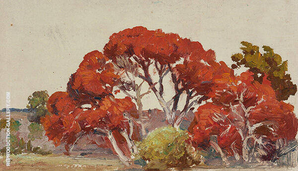 Autumn Landscape c1915 by Julian Onderdonk | Oil Painting Reproduction