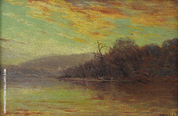 Autumn Sunset 1908 by Julian Onderdonk | Oil Painting Reproduction