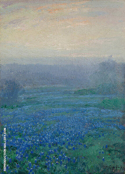 Bluebonnets at Sunrise by Julian Onderdonk | Oil Painting Reproduction