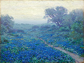 Bluebonnets at Sunrise 1917 By Julian Onderdonk