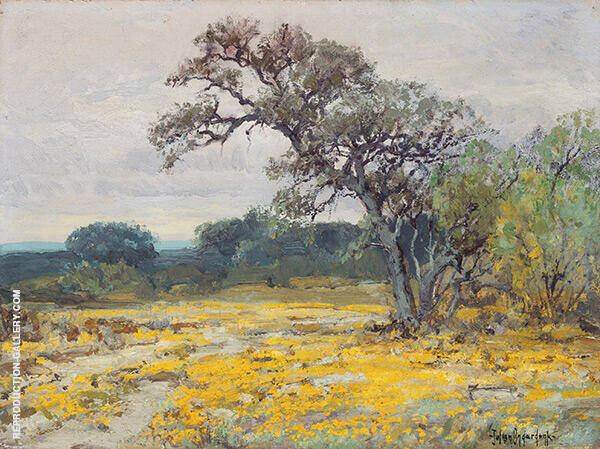 Coreopsis Near San Antonio Texas 1919 | Oil Painting Reproduction