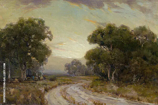 Evening near Jackson Southwest Texas By Julian Onderdonk