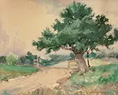 Gate by The Oak Tree By Julian Onderdonk