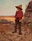 Goat Herder at The San Antonio Quarry 1909 By Julian Onderdonk