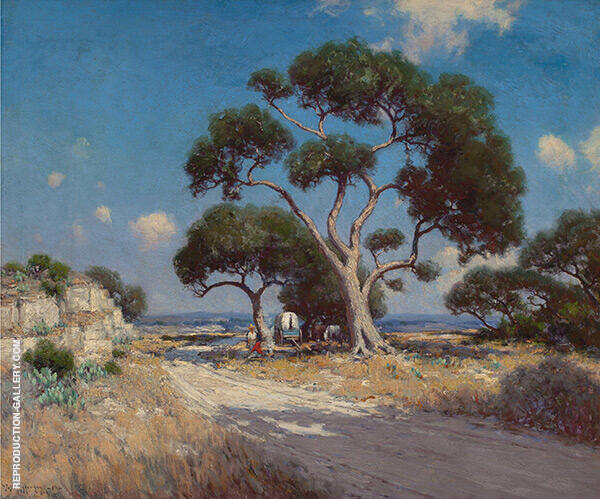 on The Old Blanco Road Southwest Texas 1911 | Oil Painting Reproduction