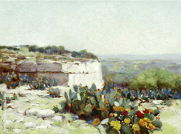 Prickly Pear in Blossom By Julian Onderdonk