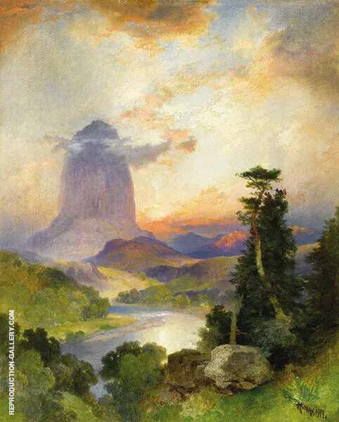 Devil's Tower Green River Wyoming 1919 By Thomas Moran