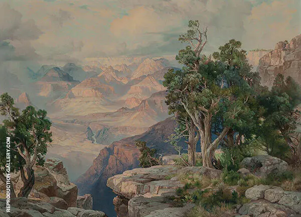 Grand Canyon Hermit Rim 1912 By Thomas Moran