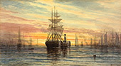 Harbor Scene 1885 By Thomas Moran