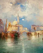 Moonrise Chioggia Venice 1897 By Thomas Moran