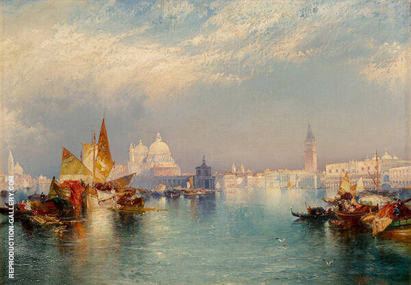 Venetian Scene 1894 by Thomas Moran | Oil Painting Reproduction
