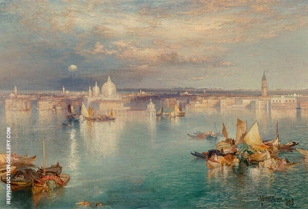 Venetian Scene 1898 by Thomas Moran | Oil Painting Reproduction