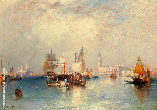 Venice Grand Canal 1903 by Thomas Moran | Oil Painting Reproduction