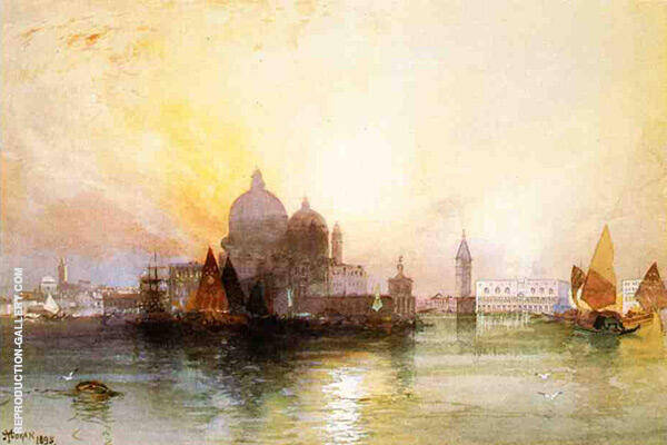 A View of Venice 1895 by Thomas Moran | Oil Painting Reproduction