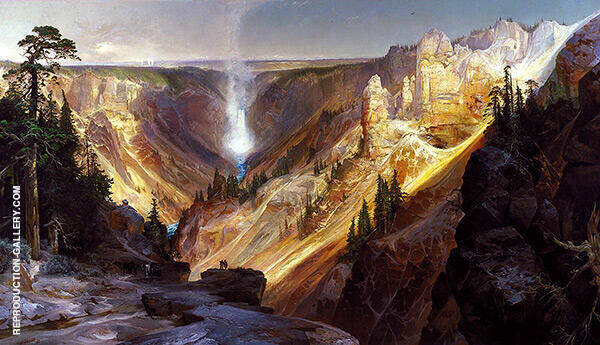 Grand Canyon of The Yellowstone | Oil Painting Reproduction