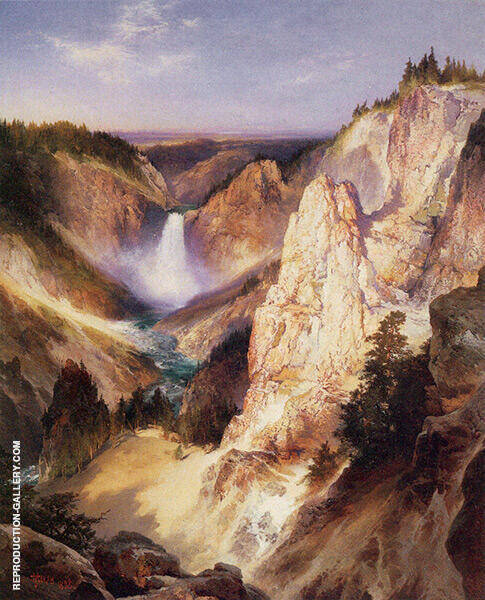 Great Falls of Yellowstone by Thomas Moran | Oil Painting Reproduction