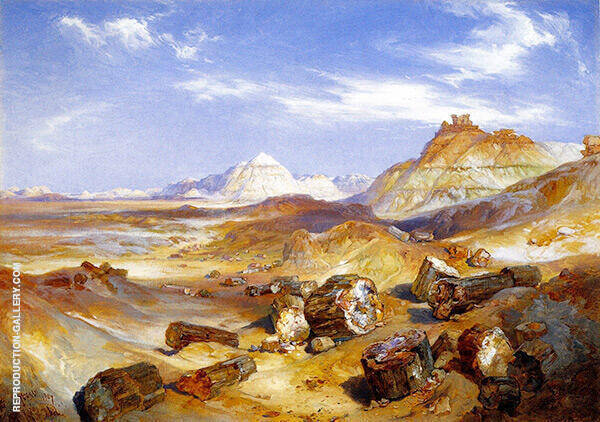 Petrified Forest by Thomas Moran | Oil Painting Reproduction