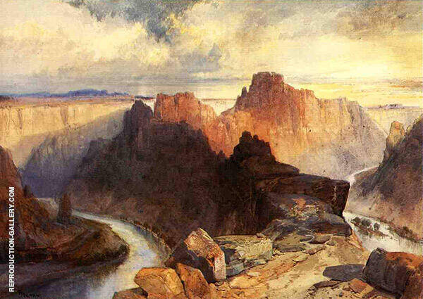 Summer Amphitheatre Colorado River Utah Territory | Oil Painting Reproduction