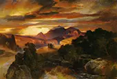Sunset By Thomas Moran