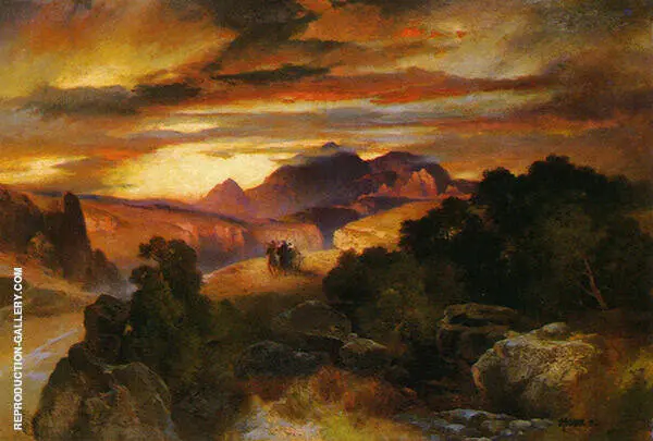Sunset By Thomas Moran