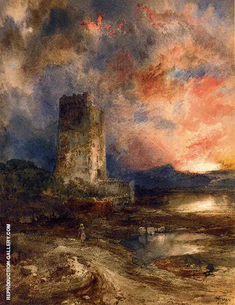 Sunset on The Moor By Thomas Moran