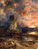 Sunset on The Moor By Thomas Moran