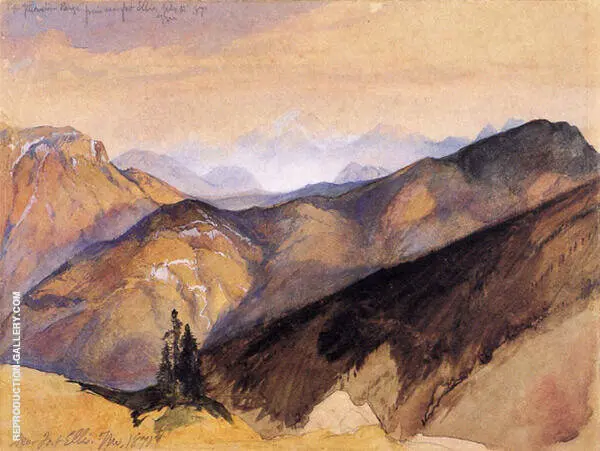 The Yellowstone Range from near Fort Ellis By Thomas Moran