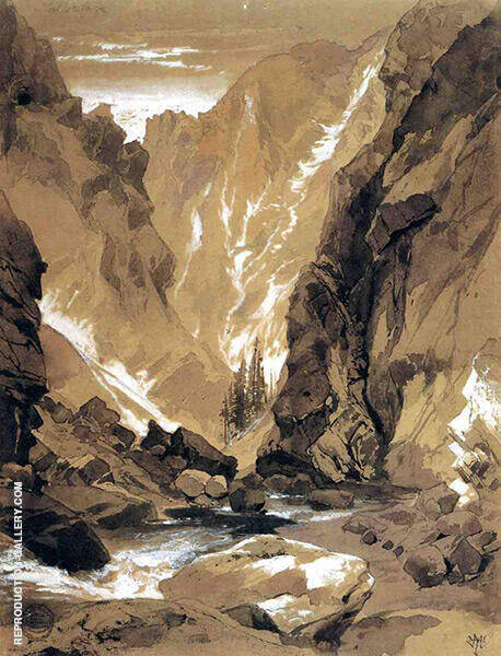 Toltec Gorge Colorado by Thomas Moran | Oil Painting Reproduction