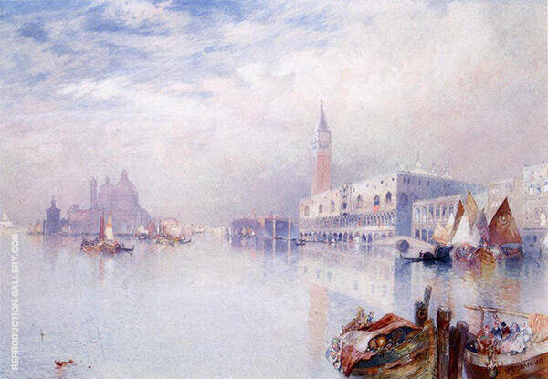 Venetian Scene by Thomas Moran | Oil Painting Reproduction