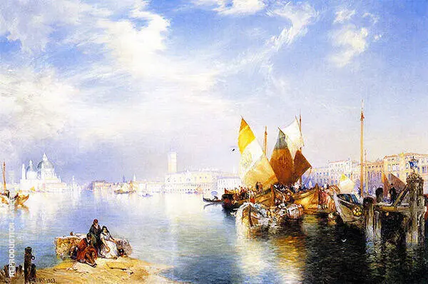 Venice Fishmarket By Thomas Moran