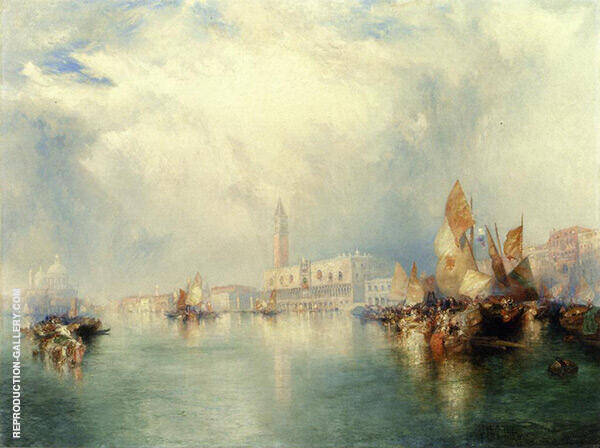 Venice Grand Canal by Thomas Moran | Oil Painting Reproduction