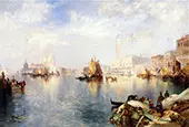 Venice The Grand Canal with The Doges Palace By Thomas Moran