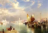 Venice The Little Bridge By Thomas Moran