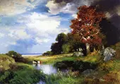 View of East Hampton By Thomas Moran