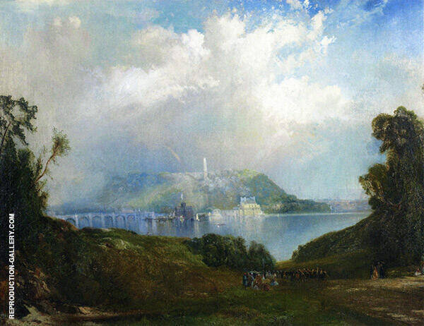 View of Fairmont Waterworks Philadelphia | Oil Painting Reproduction