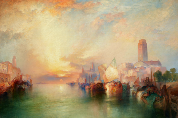 View of Venice by Thomas Moran | Oil Painting Reproduction