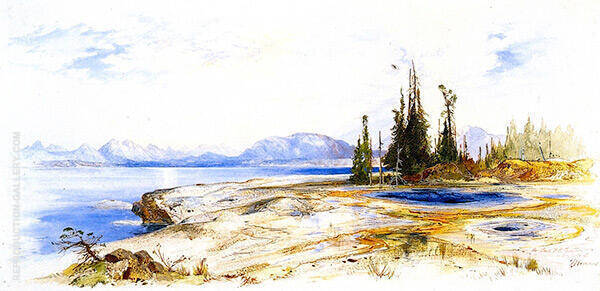 Yellowstone Lake 2 by Thomas Moran | Oil Painting Reproduction