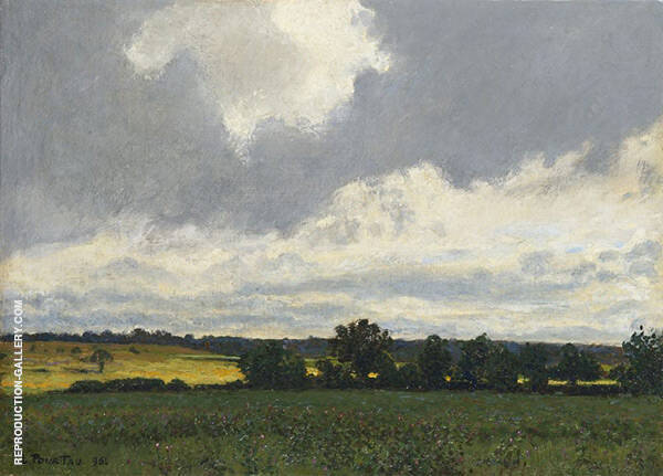 Bocage Landscape Around Medfield Village Massachusetts | Oil Painting Reproduction