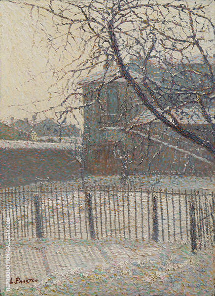 Snow Effect in Sunny Weather by Leon Pourtau | Oil Painting Reproduction