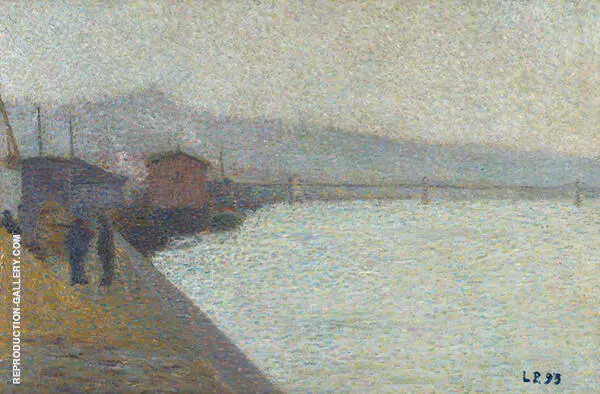 The Banks of The Saone in The Mist By Leon Pourtau