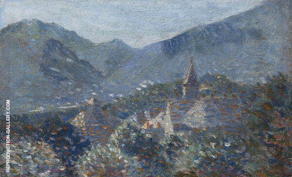 Village du Bugey en Savoie 1894 | Oil Painting Reproduction